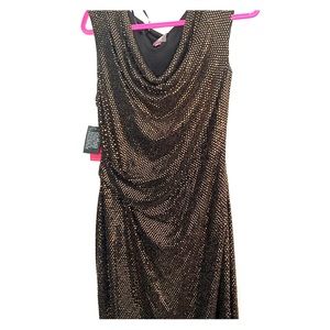 Black and Gold cocktail dress